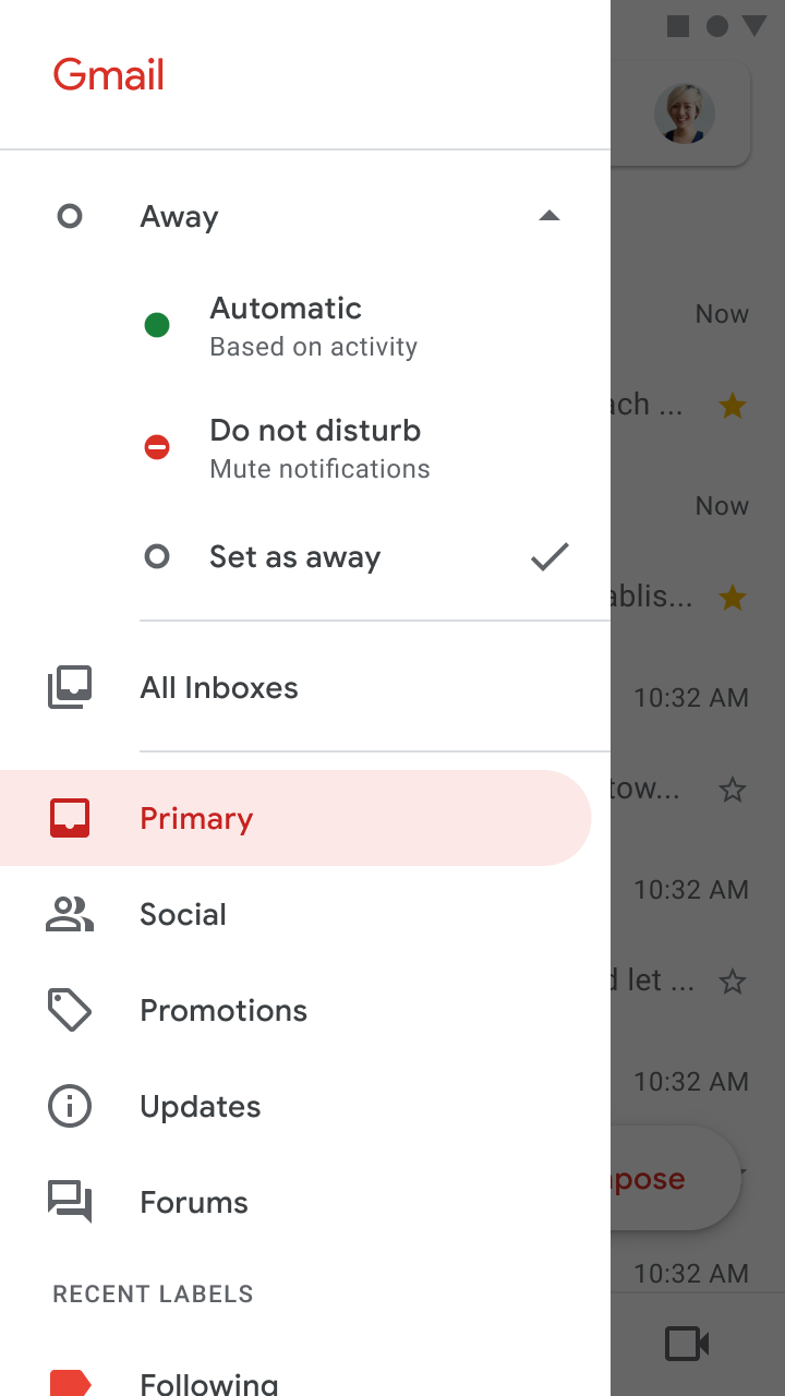 why am i getting offline status alert for my gmail account on mac mail